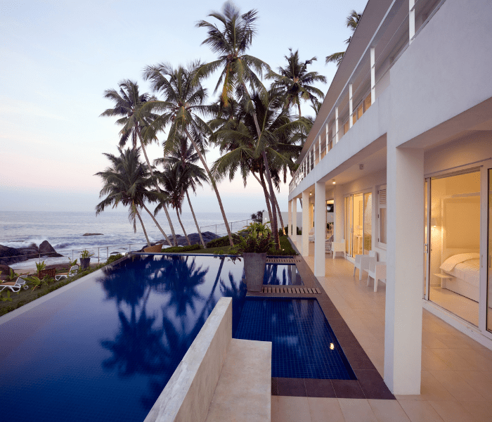 A hotel in Sri Lanka.