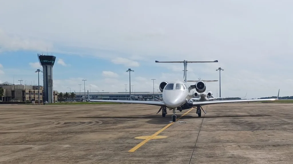 Private Jet parked at VCBI.